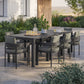 Tahoe 9-Piece Outdoor Patio Aluminum Dining Set With Extendable Table by Modway EEI-7295 FredCo
