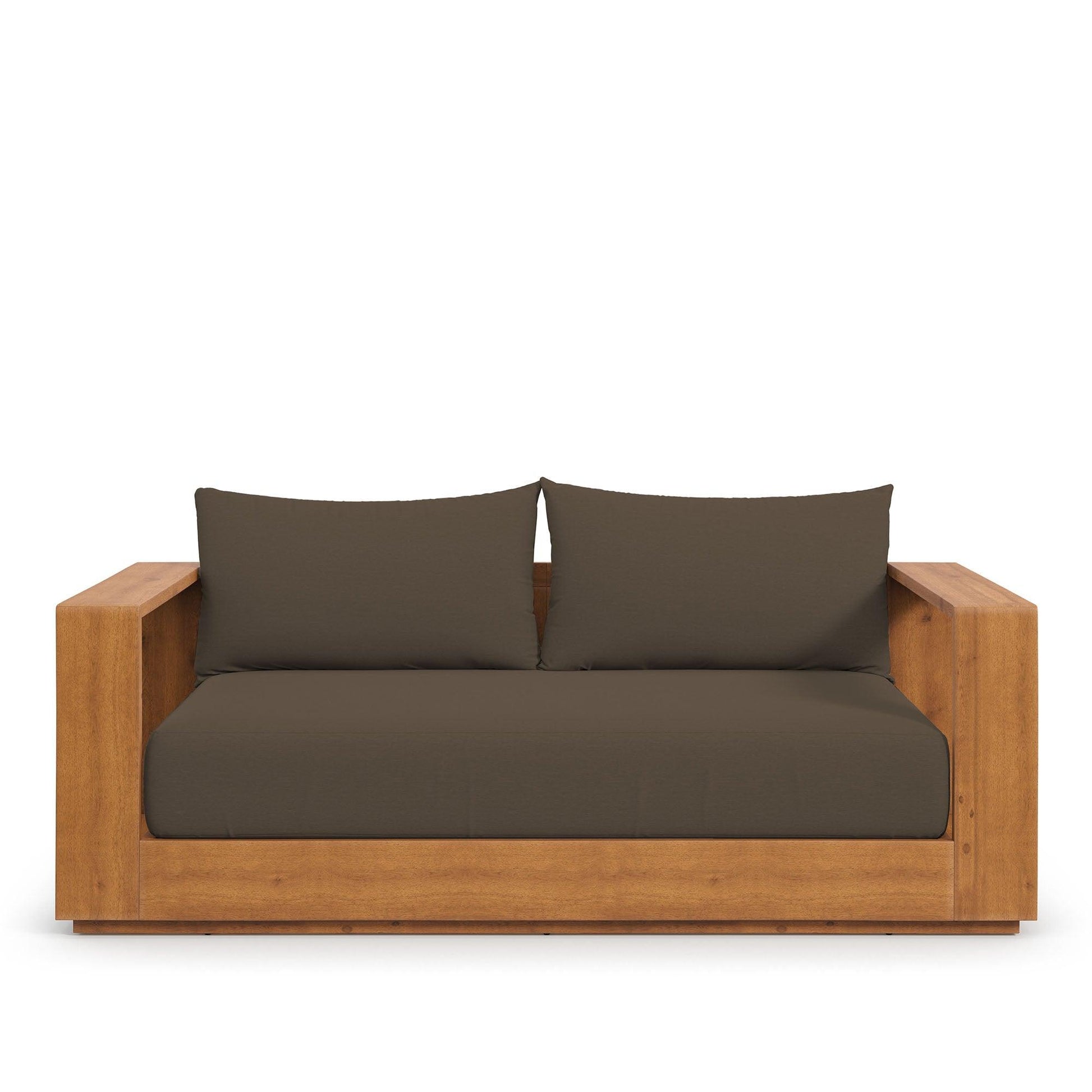 Tahoe Acacia Wood Outdoor Patio Acacia Wood Loveseat by Modway EEI-6783 FredCo
