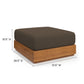 Tahoe Outdoor Patio Acacia Wood Ottoman by Modway EEI-6785 FredCo