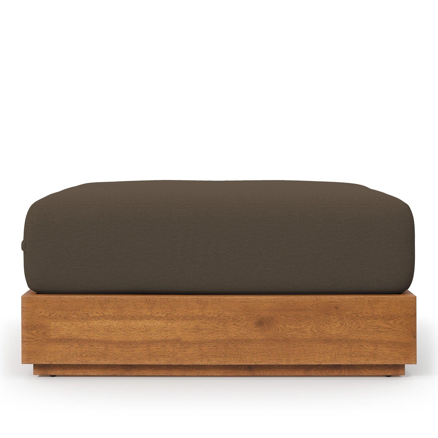 Tahoe Outdoor Patio Acacia Wood Ottoman by Modway EEI-6785 FredCo