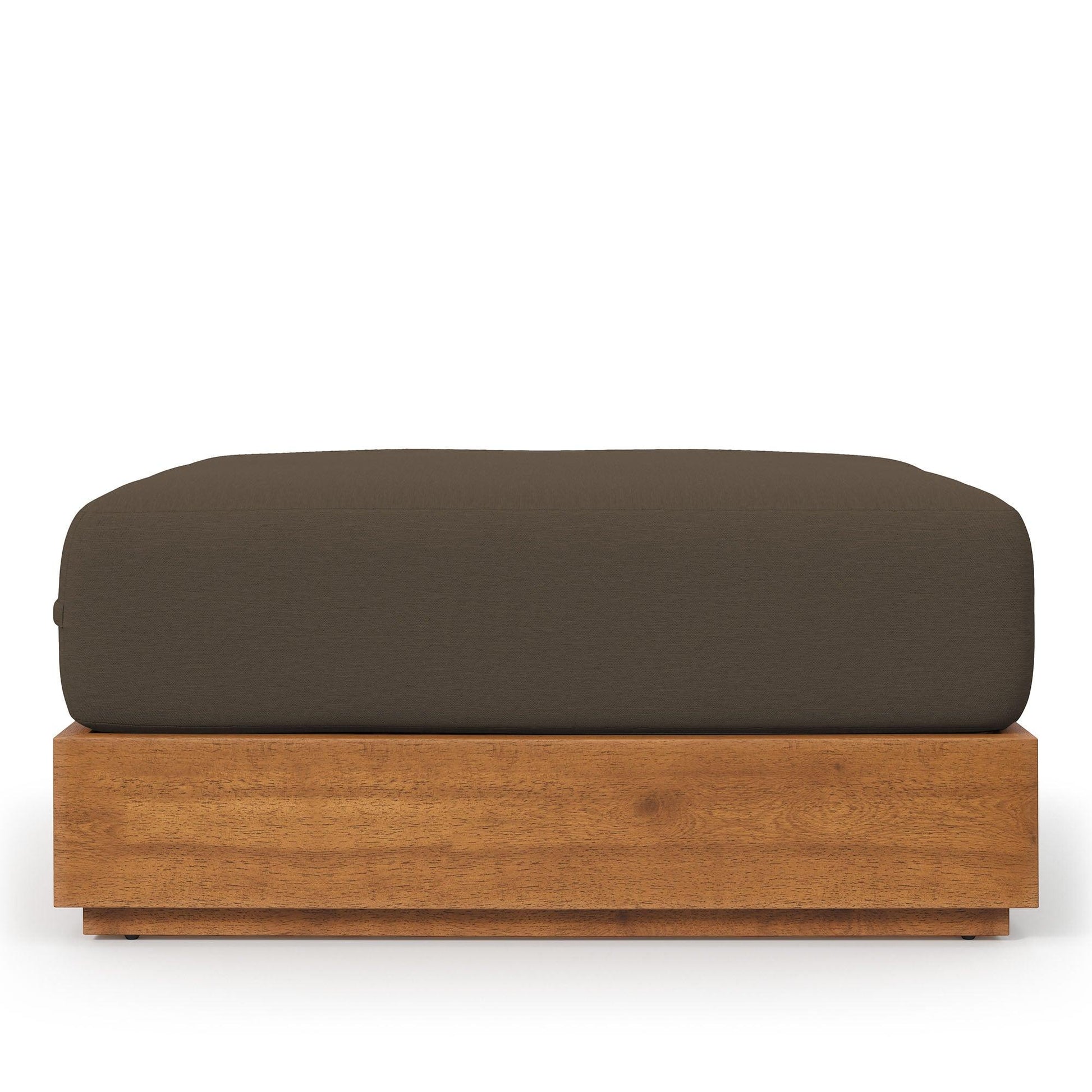 Tahoe Outdoor Patio Acacia Wood Ottoman by Modway EEI-6785 FredCo