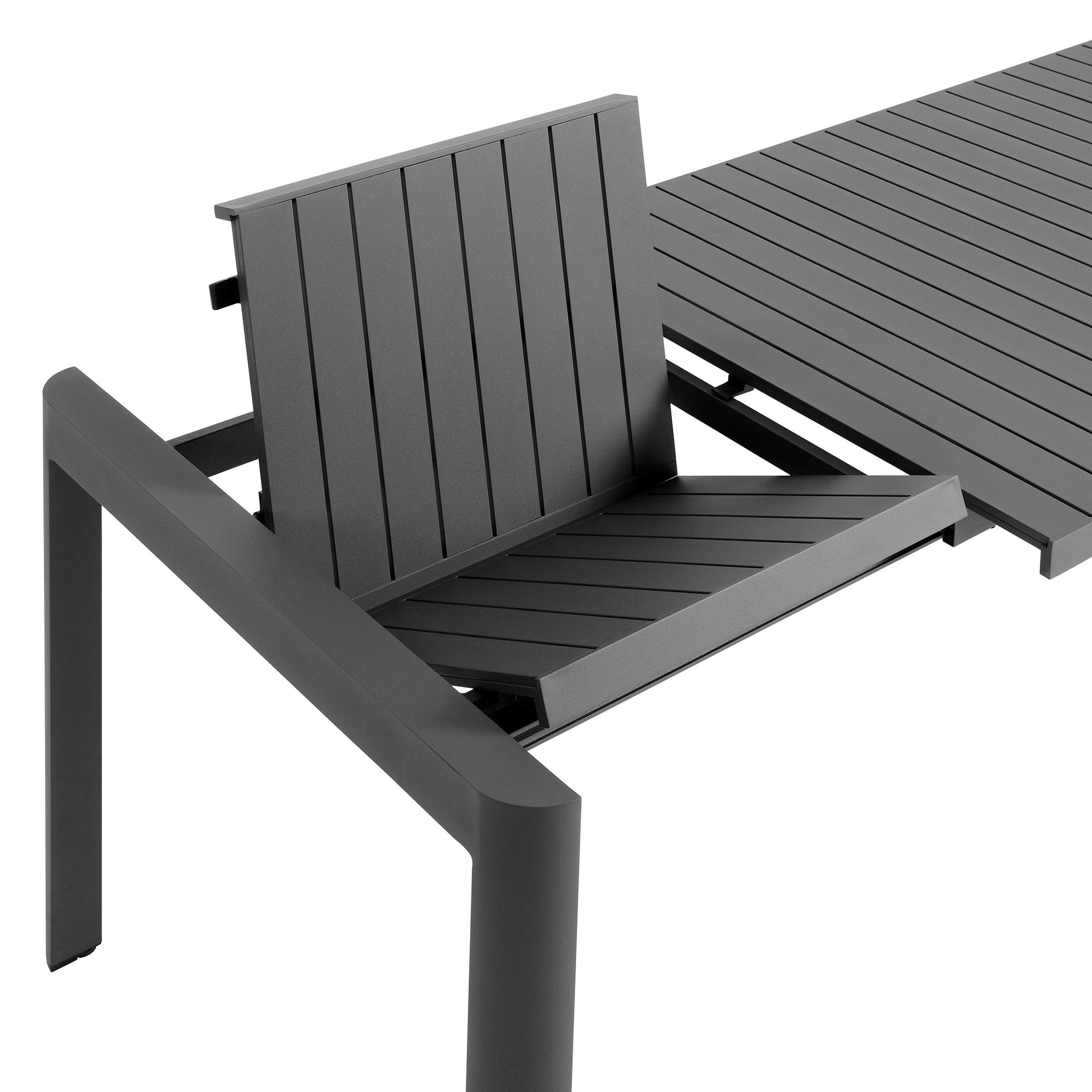 Tahoe Outdoor Patio Aluminum Extendable Dining Table by Modway EEI-7236 FredCo