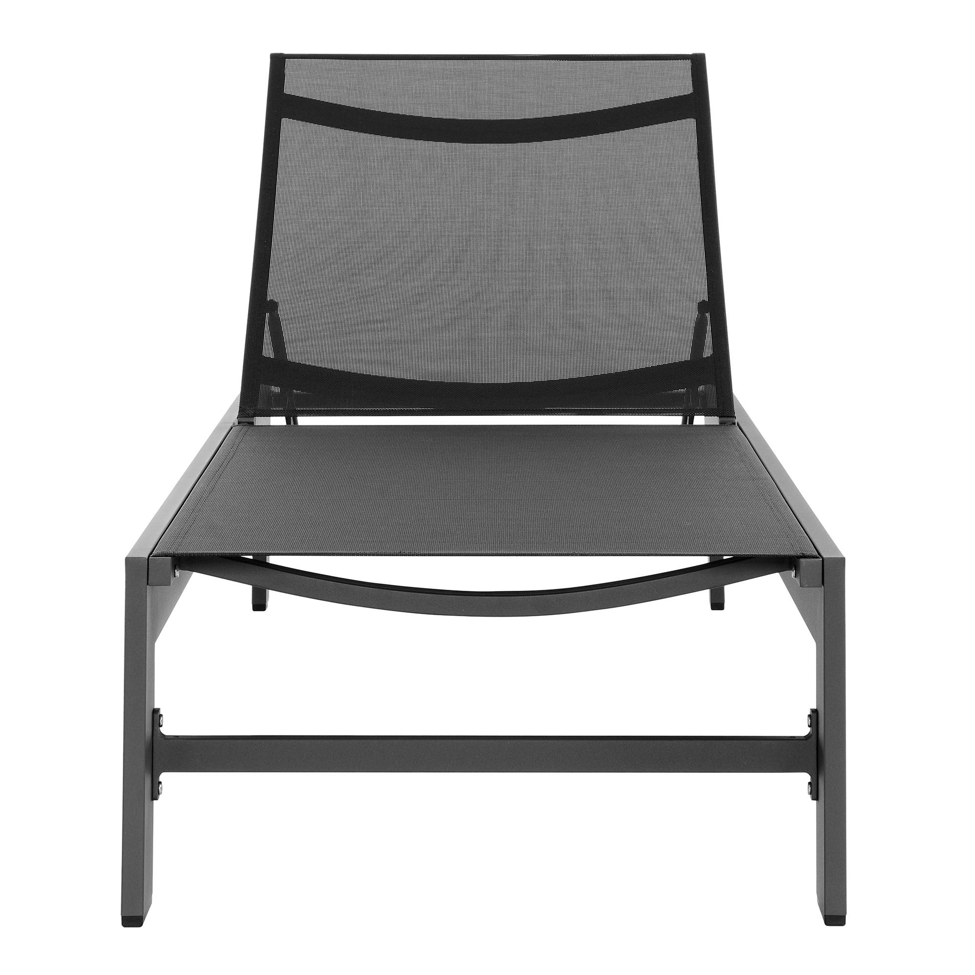 Tahoe Outdoor Patio Mesh and Aluminum Chaise Lounge by Modway EEI-7235 FredCo