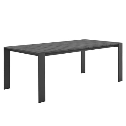 Tahoe Rectangular Outdoor Patio Aluminum Dining Table by Modway FredCo