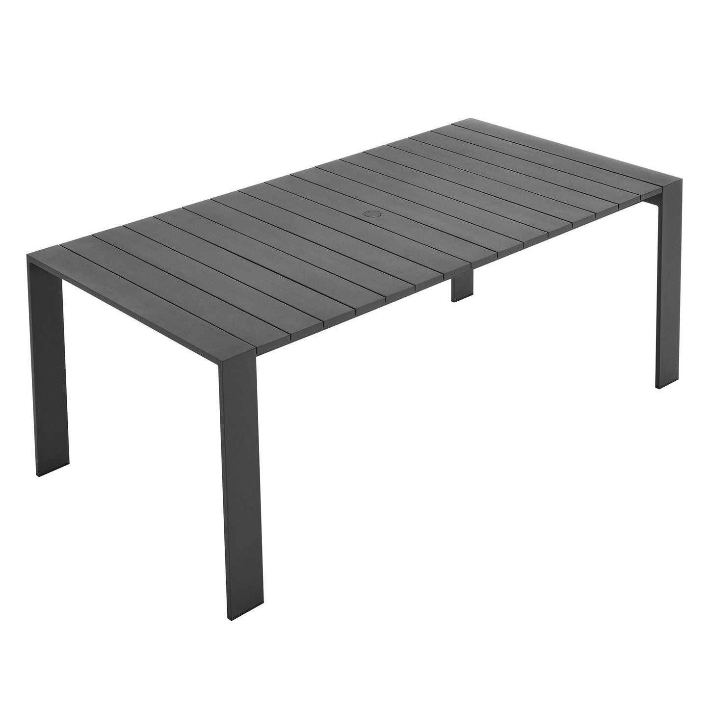Tahoe Rectangular Outdoor Patio Aluminum Dining Table by Modway FredCo