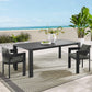 Tahoe Rectangular Outdoor Patio Aluminum Dining Table by Modway FredCo