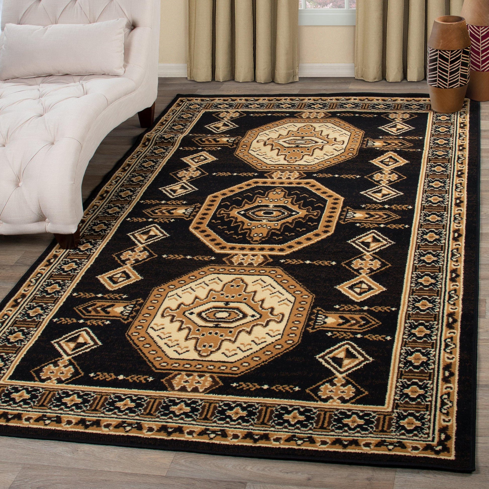 Takeo Aztec Geometric Indoor Area Rug by Superior FredCo