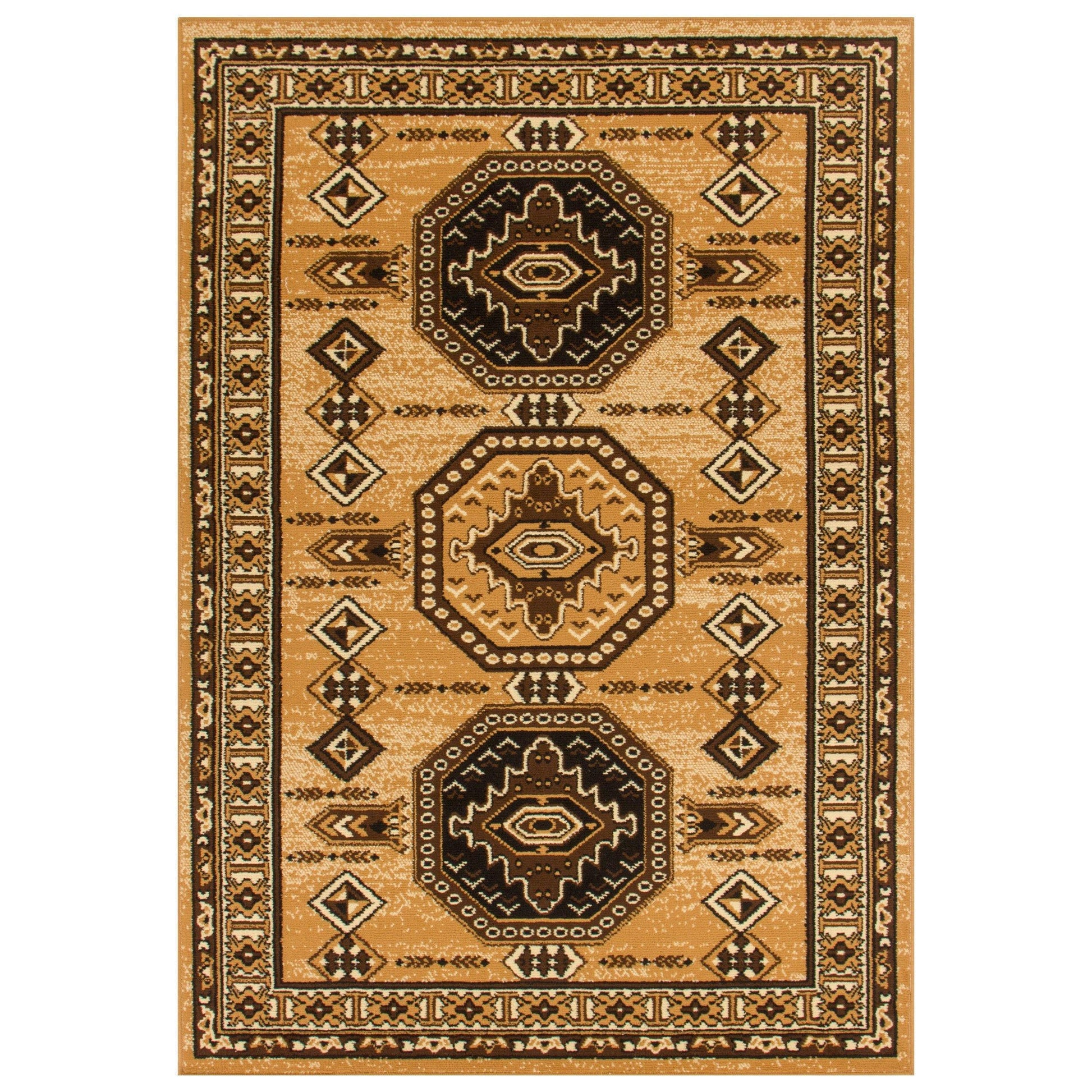 Takeo Aztec Geometric Indoor Area Rug by Superior FredCo