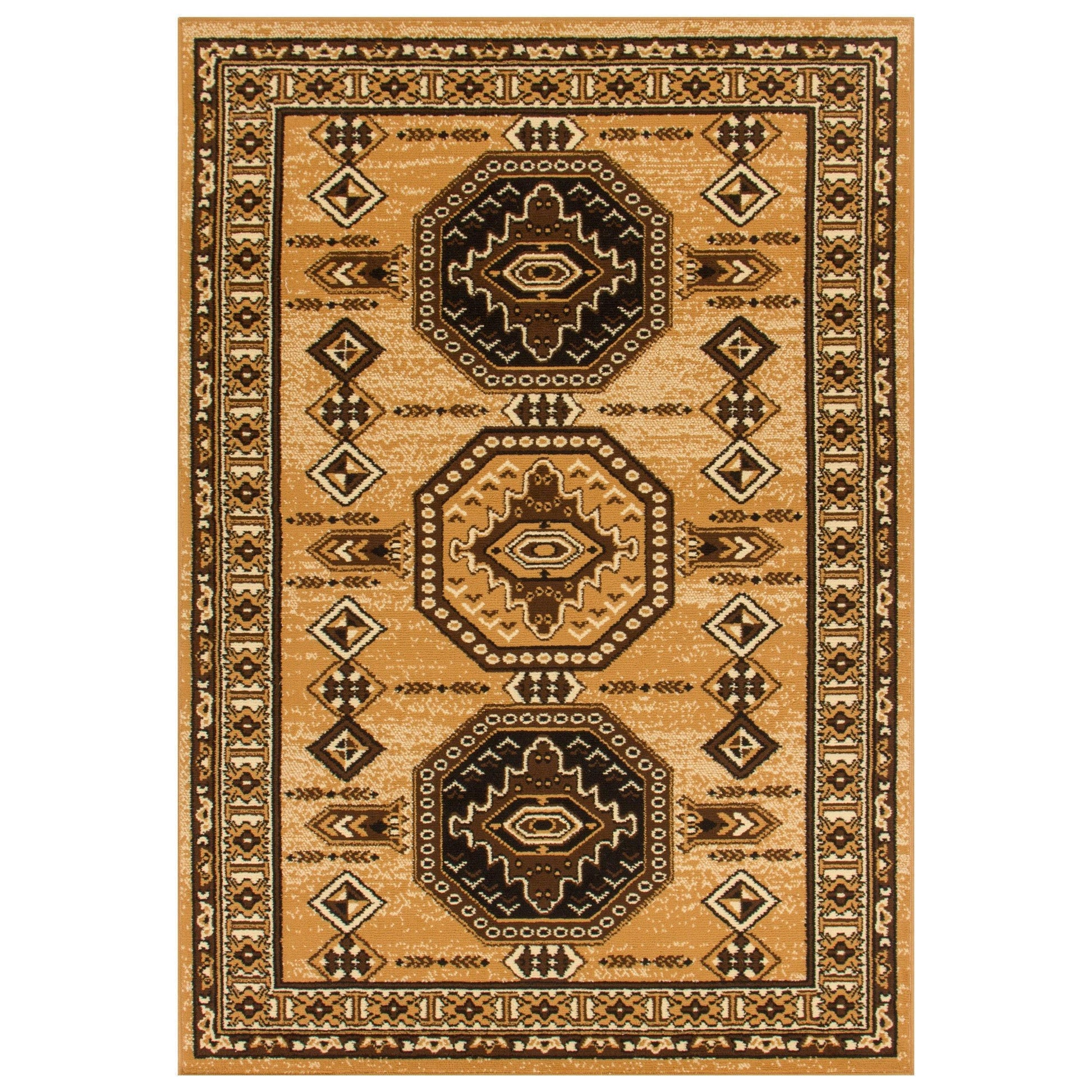 Takeo Aztec Geometric Indoor Area Rug by Superior FredCo