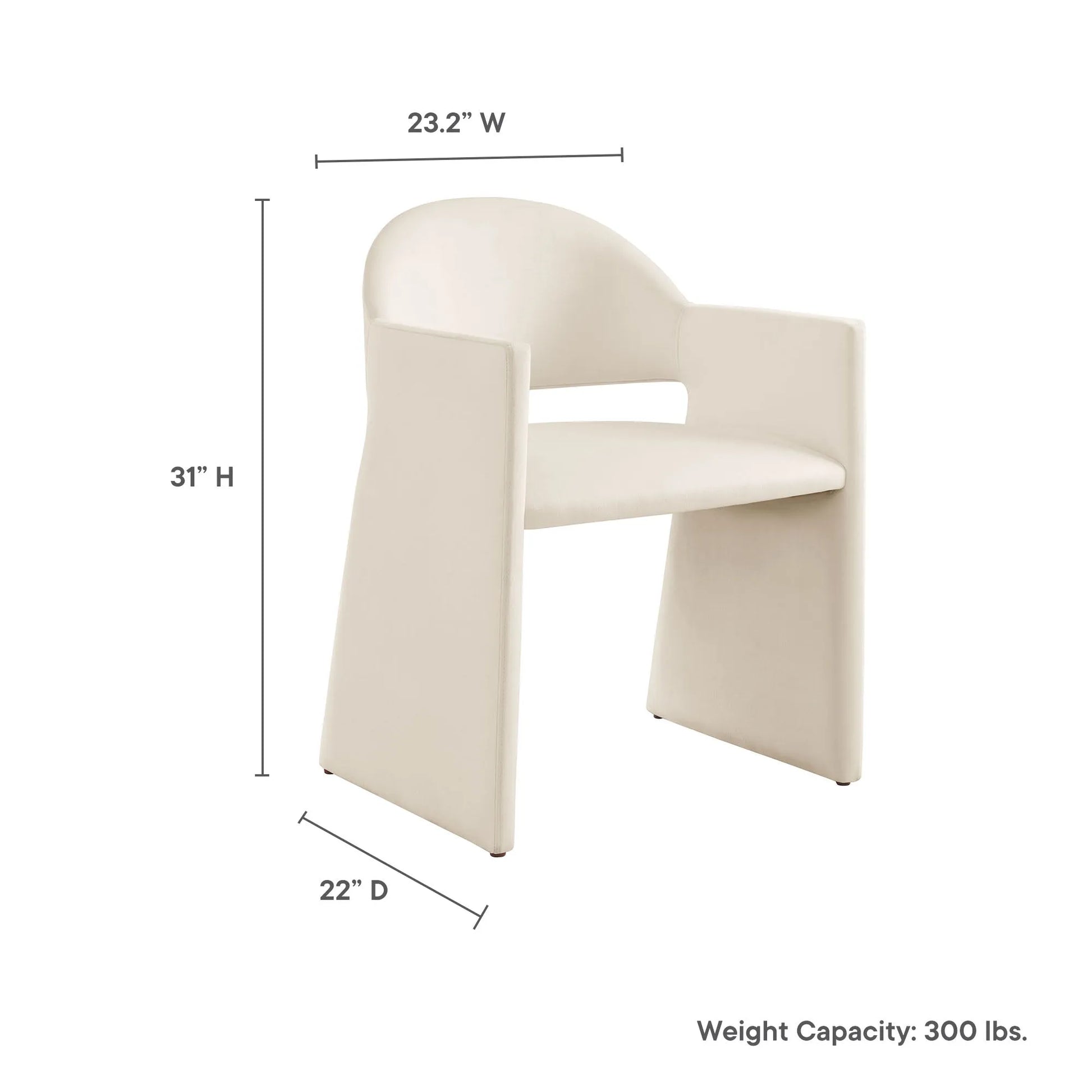 Talia Performance Velvet Dining Armchair by Modway EEI-7081 FredCo