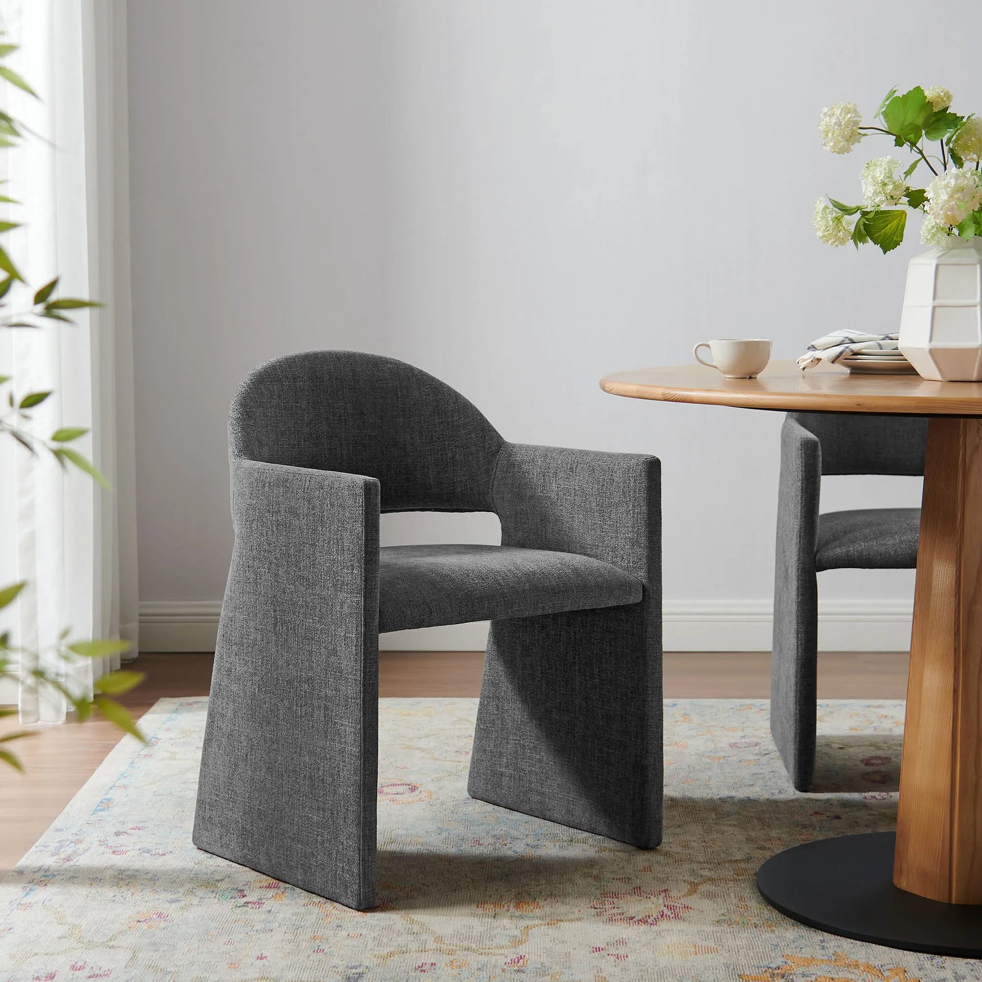 Talia Upholstered Fabric Dining Armchair by Modway EEI-7082 FredCo