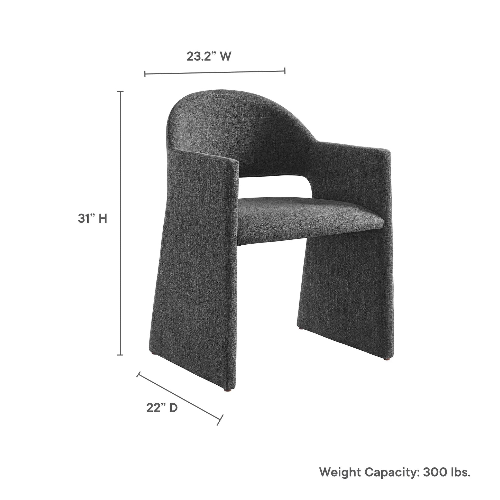 Talia Upholstered Fabric Dining Armchair by Modway EEI-7082 FredCo
