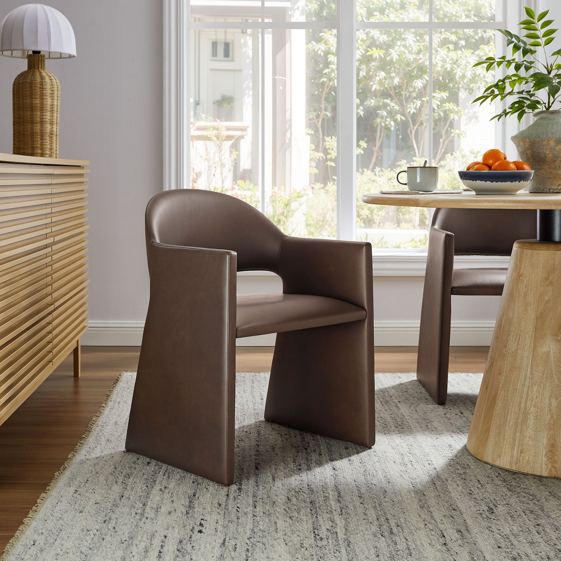 Talia Vegan Leather Dining Armchair by Modway EEI-7442 FredCo