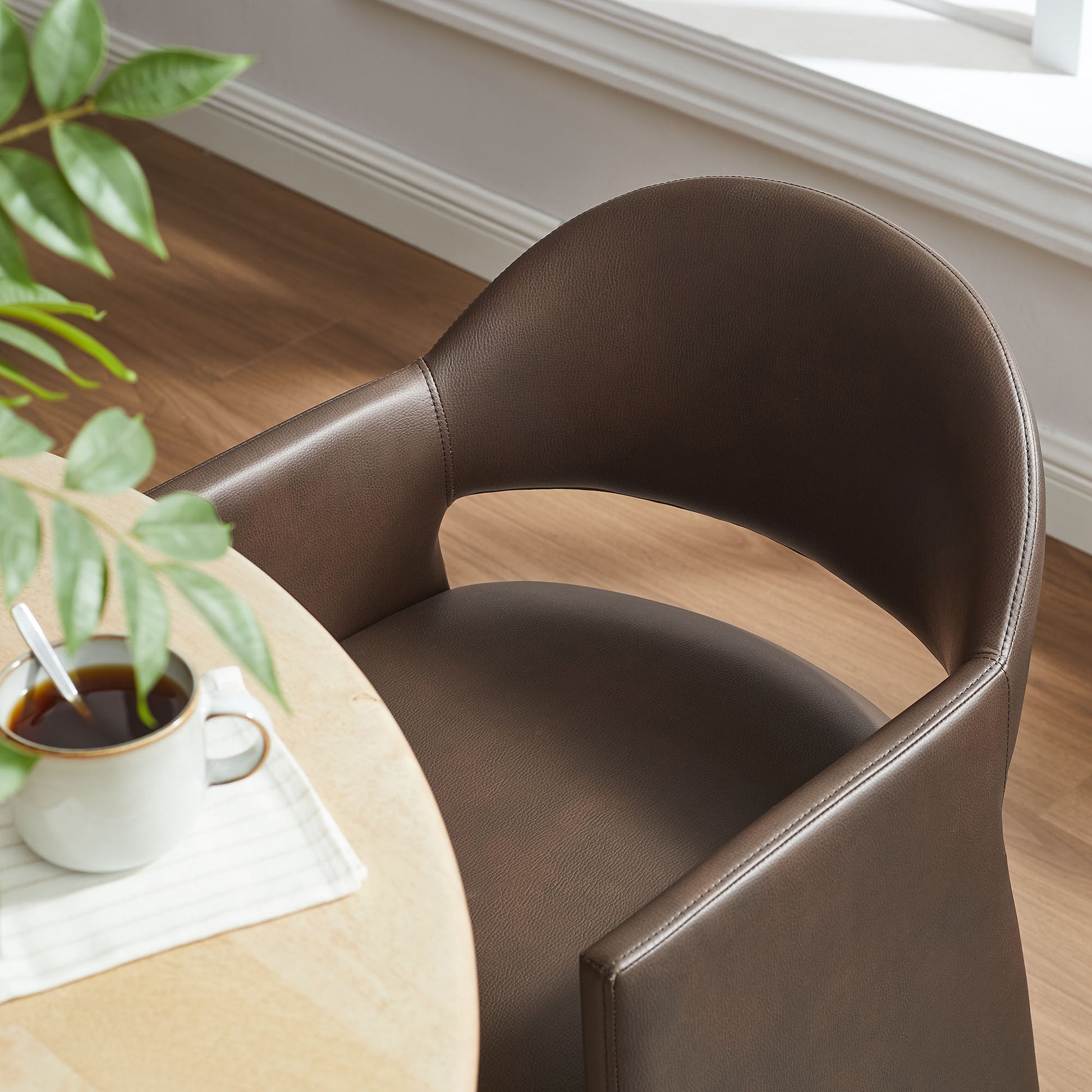 Talia Vegan Leather Dining Armchair by Modway EEI-7442 FredCo