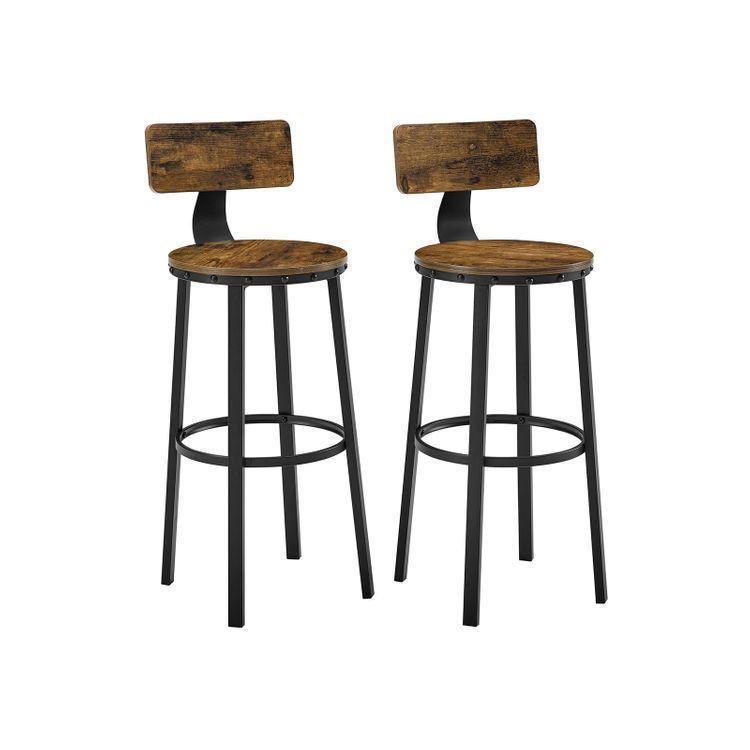 Tall Bar Chairs with Backrest FredCo