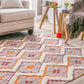 Talluah Hand-Tufted Cotton/Wool Textured Geometric Farmhouse Area Rug FredCo