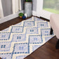 Talluah Hand-Tufted Cotton/Wool Textured Geometric Farmhouse Area Rug FredCo