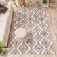Talluah Hand-Tufted Cotton/Wool Textured Geometric Farmhouse Area Rug FredCo