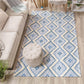 Talluah Hand-Tufted Cotton/Wool Textured Geometric Farmhouse Area Rug FredCo