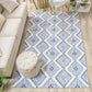 Talluah Hand-Tufted Cotton/Wool Textured Geometric Farmhouse Area Rug FredCo