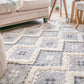 Talluah Hand-Tufted Cotton/Wool Textured Geometric Farmhouse Area Rug FredCo