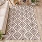 Talluah Hand-Tufted Cotton/Wool Textured Geometric Farmhouse Area Rug FredCo