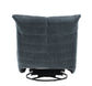Talmon Shadow Chenille Glider Recliner with Swivel FredCo