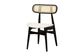 Tarana Mid-Century Modern Cream Fabric and Black Finished Wood 7-Piece Dining Set FredCo