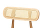 Tarana Mid-Century Modern Grey Fabric and Natural Oak Finished Wood 5-Piece Dining Set FredCo