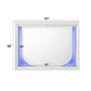 Tarian Pearl White Finish Mirror W/Led FredCo