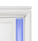 Tarian Pearl White Finish Mirror W/Led FredCo