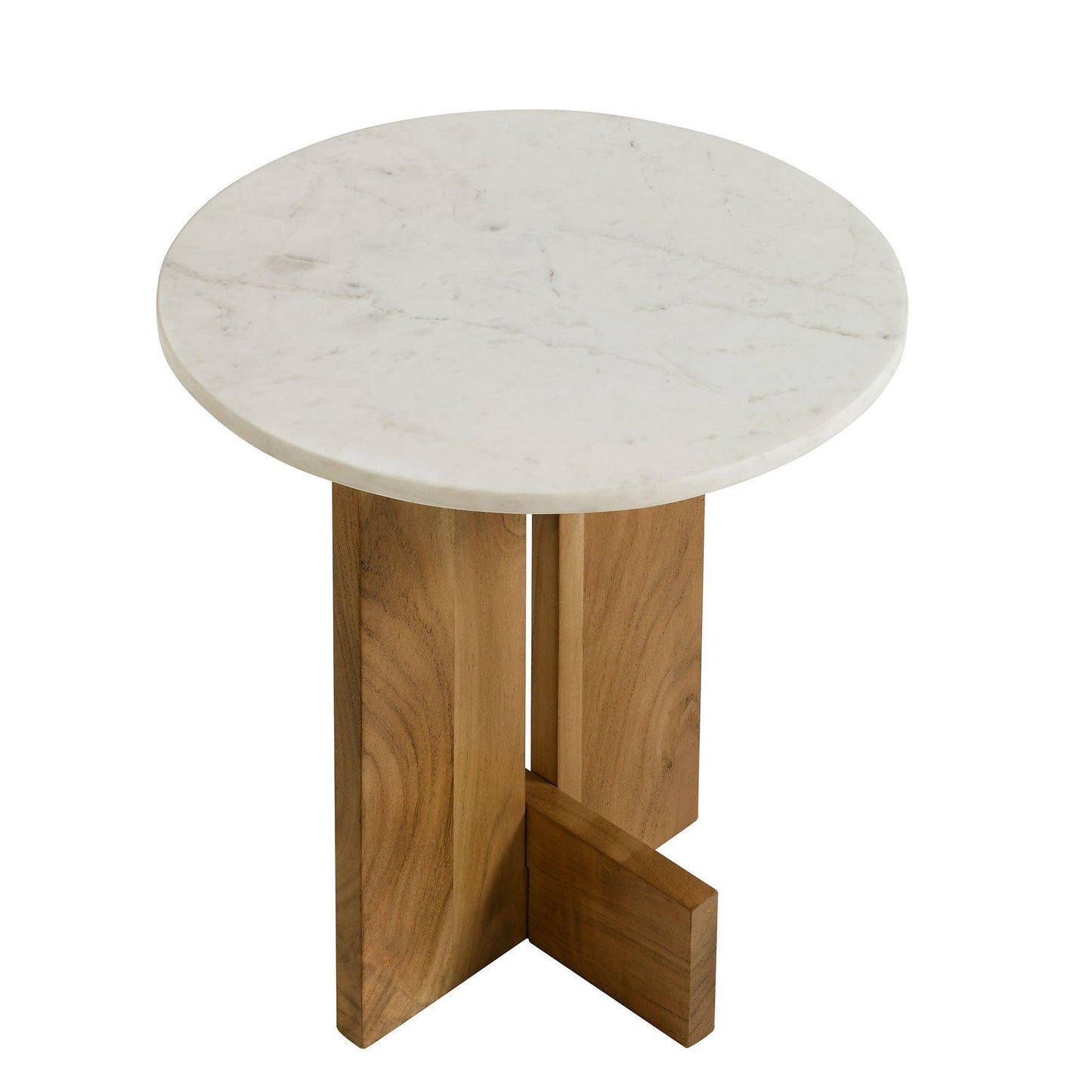 Tarin Acacia Wood and Marble Side Table by Modway EEI-7141 FredCo