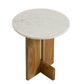 Tarin Acacia Wood and Marble Side Table by Modway EEI-7141 FredCo