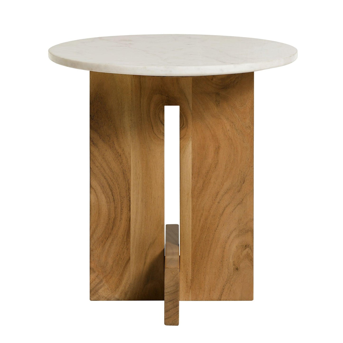 Tarin Acacia Wood and Marble Side Table by Modway EEI-7141 FredCo