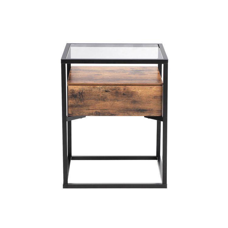 Tempered Glass End Table FredCo