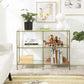 Tempered Glass Sofa Table FredCo