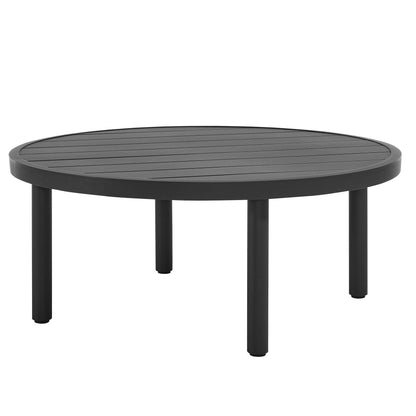 Terrace 35" Outdoor Patio Aluminum Round Coffee Table by Modway FredCo