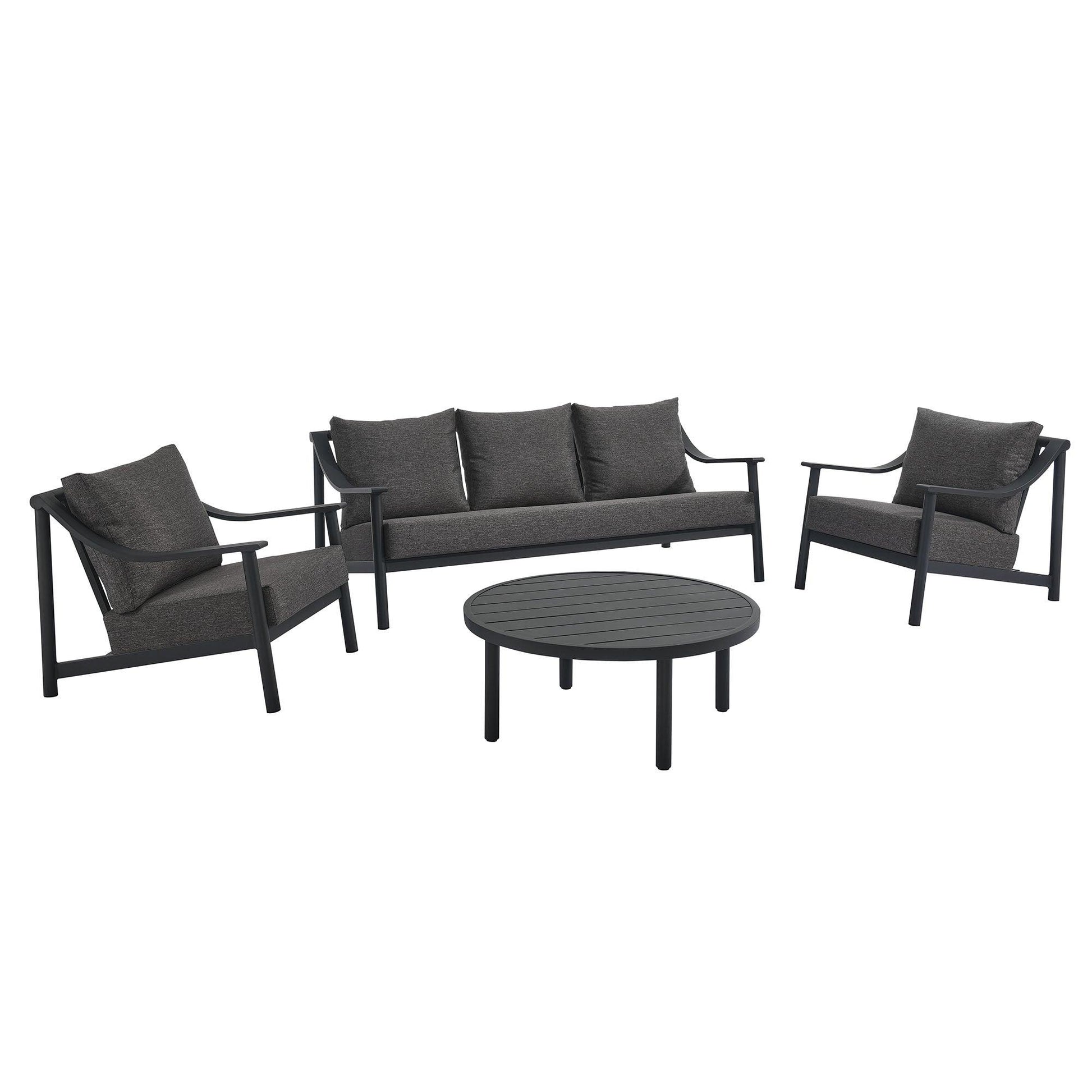 Terrace 4-Piece Outdoor Patio Aluminum Furniture Set by Modway FredCo