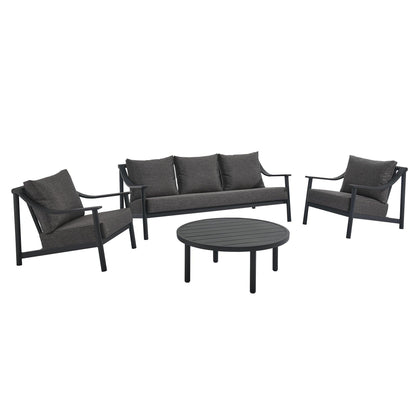 Terrace 4-Piece Outdoor Patio Aluminum Furniture Set by Modway FredCo