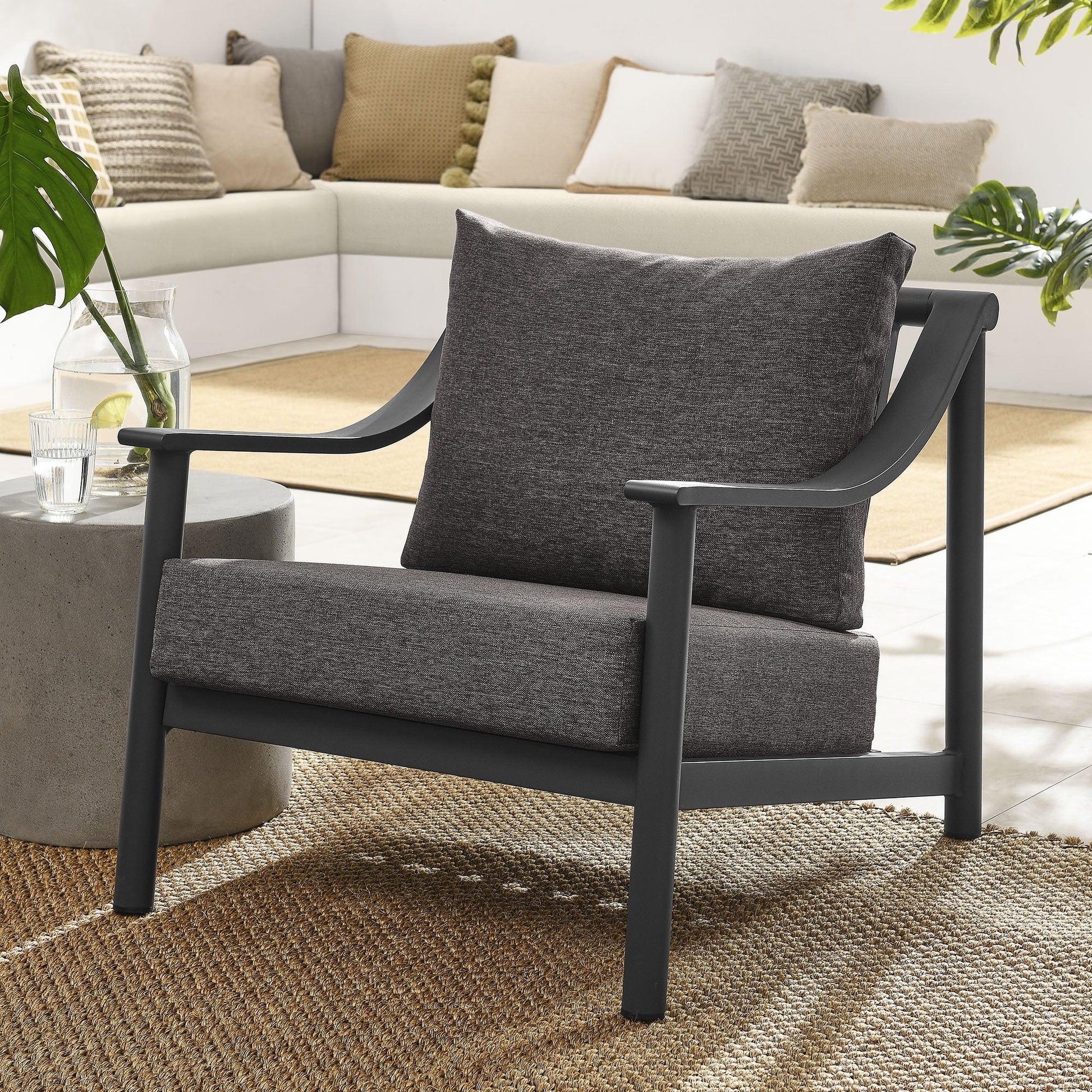 Terrace Outdoor Patio Aluminum Accent Armchair by Modway FredCo