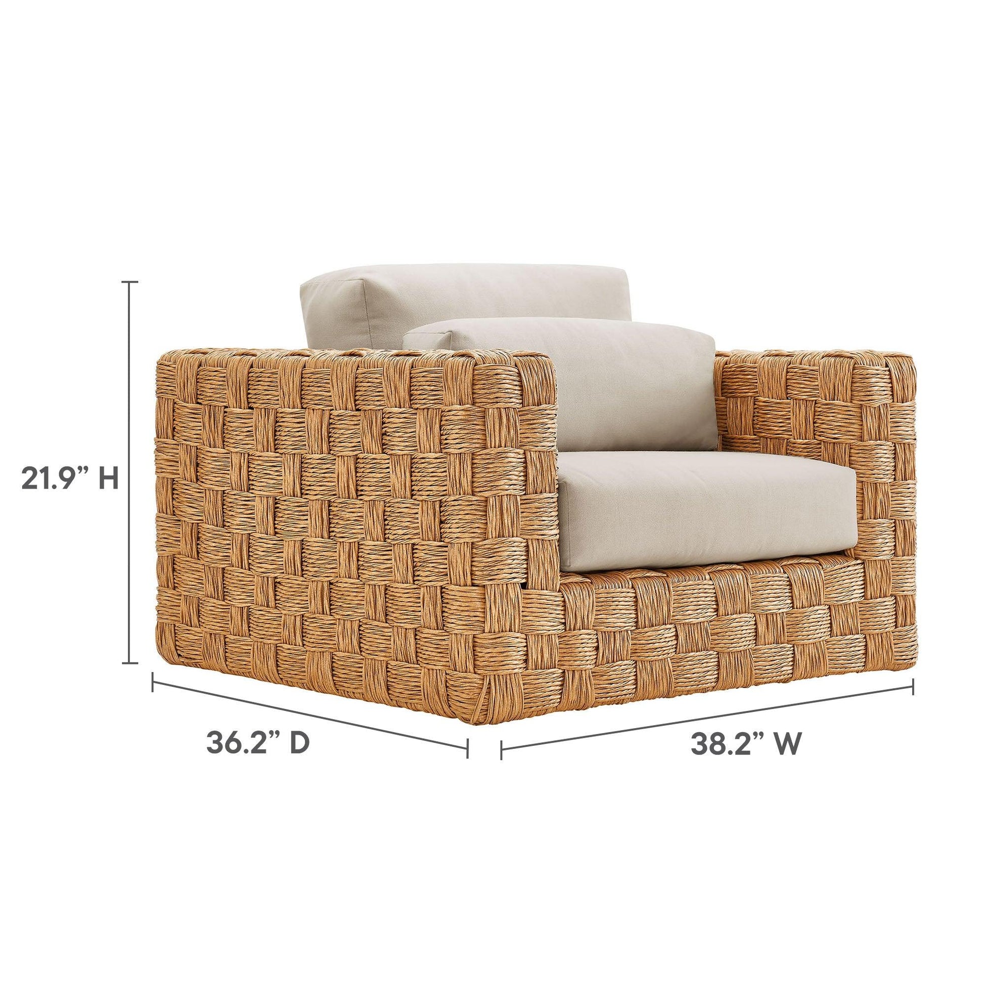 Thames Outdoor Patio Wicker Outdoor Patio Rattan Armchair by Modway FredCo