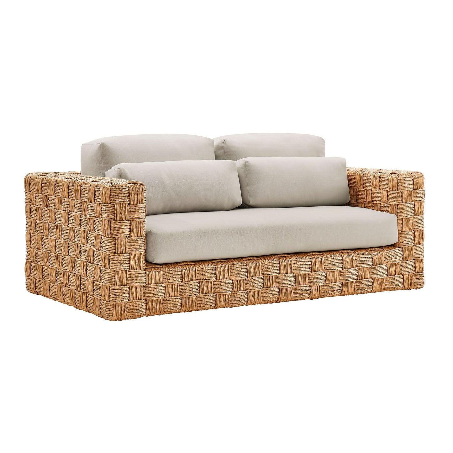 Thames Outdoor Patio Wicker Outdoor Patio Rattan Loveseat by Modway FredCo