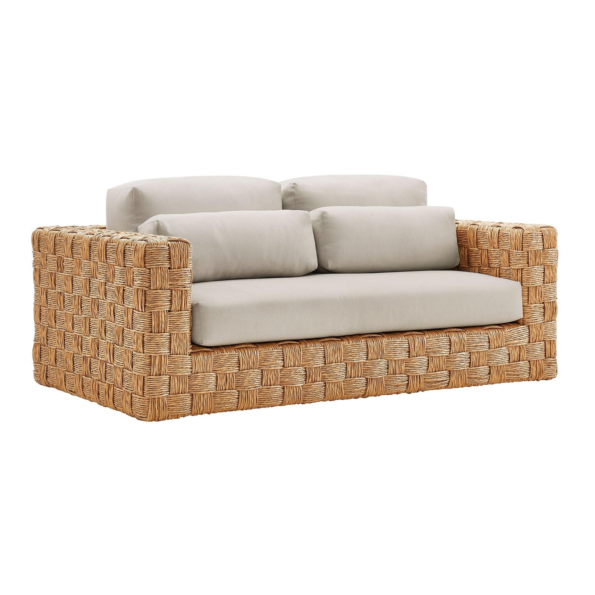 Thames Outdoor Patio Wicker Outdoor Patio Rattan Loveseat by Modway FredCo