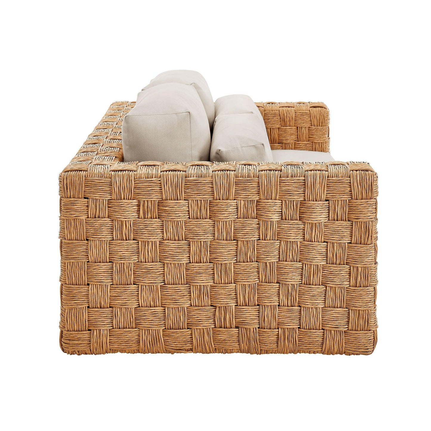 Thames Outdoor Patio Wicker Outdoor Patio Rattan Loveseat by Modway FredCo