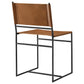 Thatcher Leather and Metal Dining Chair by Modway EEI-7196 FredCo