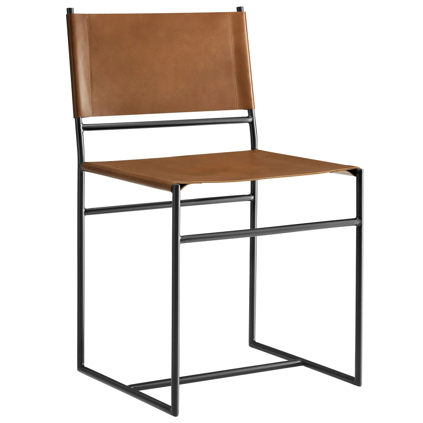 Thatcher Leather and Metal Dining Chair by Modway EEI-7196 FredCo