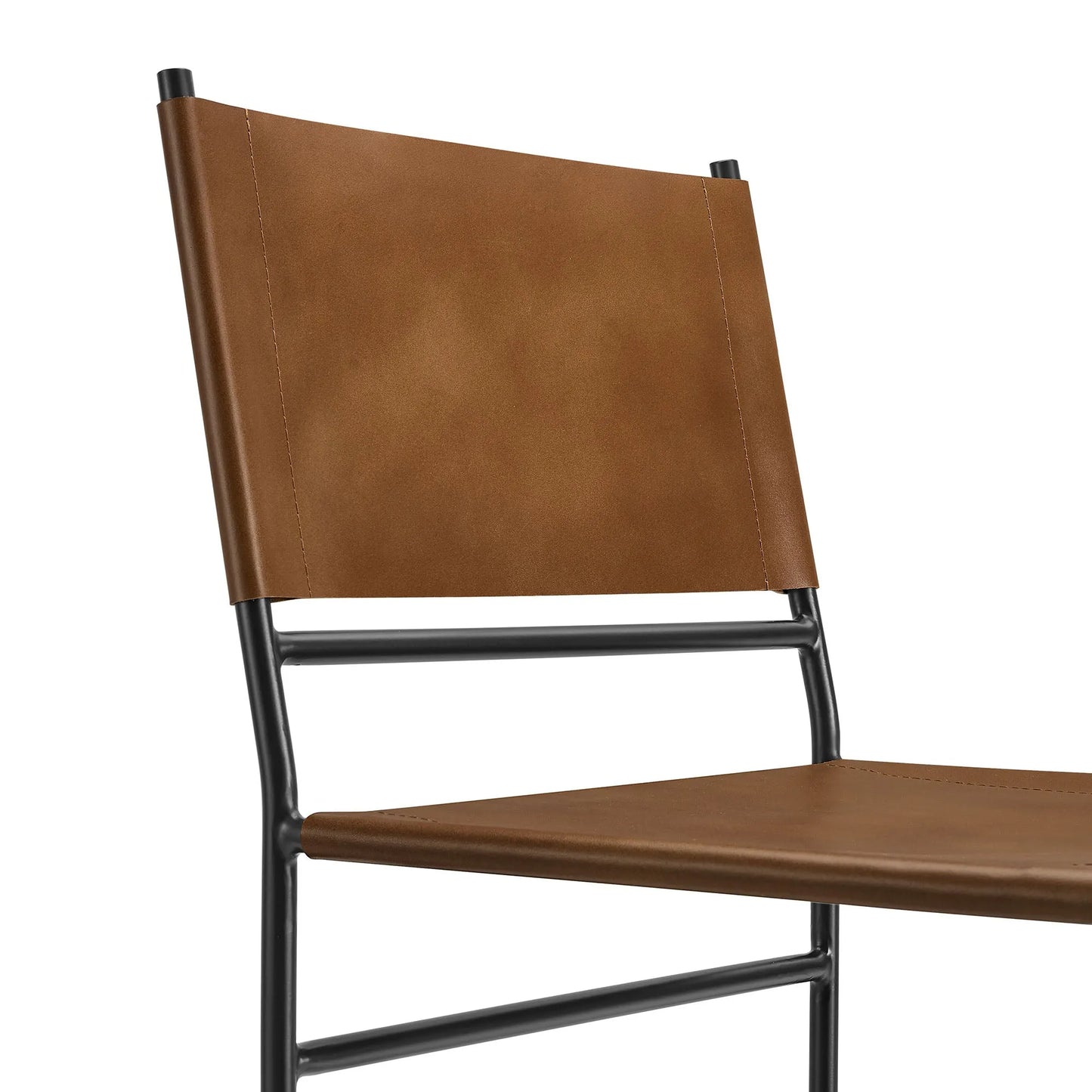 Thatcher Leather and Metal Dining Chair by Modway EEI-7196 FredCo