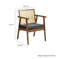 Thera Vegan Leather and Cane Accent Armchairs Set of 2 by Modway FredCo