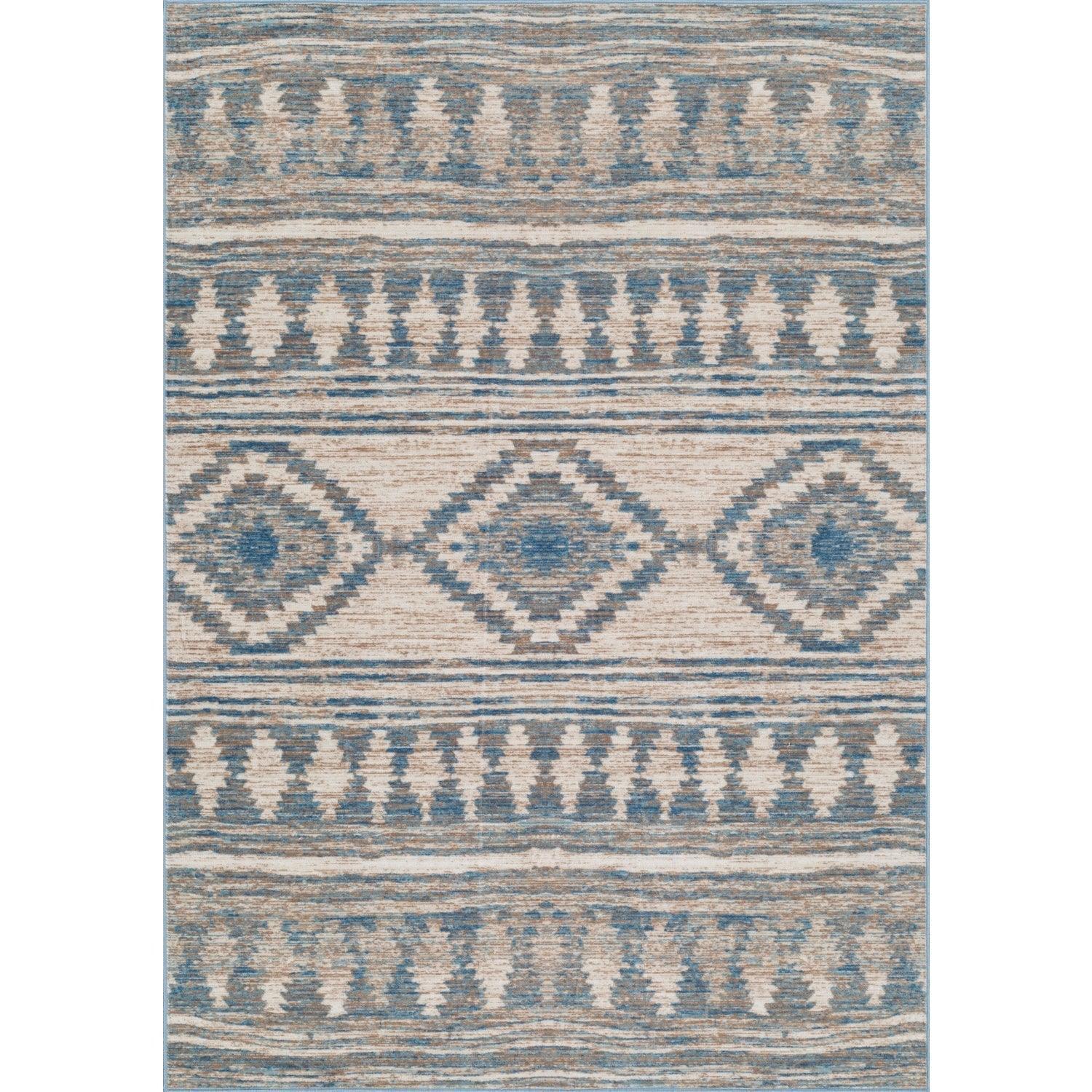 Tobey Southwestern Aztec Geometric Indoor Area Rug FredCo