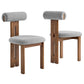 Torian Boucle Fabric Dining Chair Set of 2 by Modway FredCo